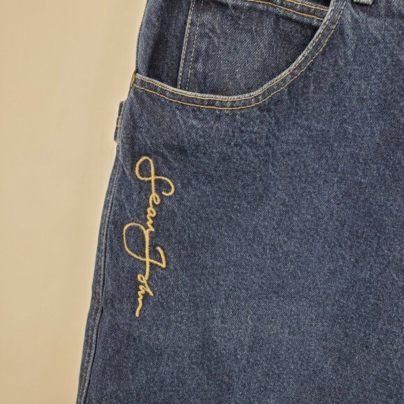 Vintage Sean John Men's Carpenter Denim Y2K Jean Shorts Size 36 - Picture 4 of 10